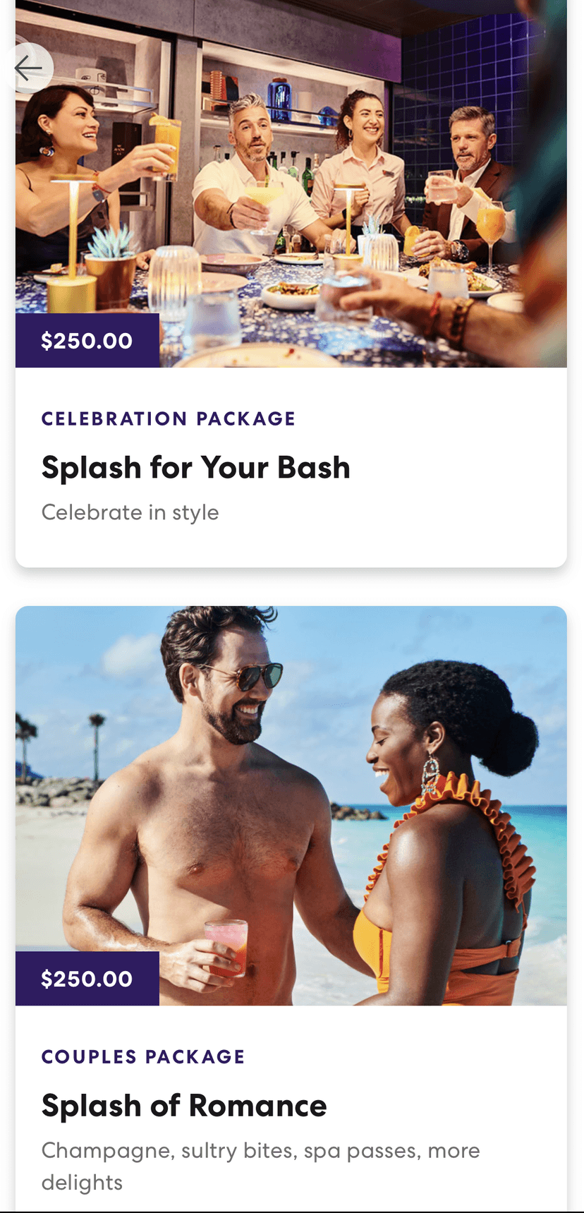 Virgin Add-ons: Splash of Romance vs. Splash for Your Bash