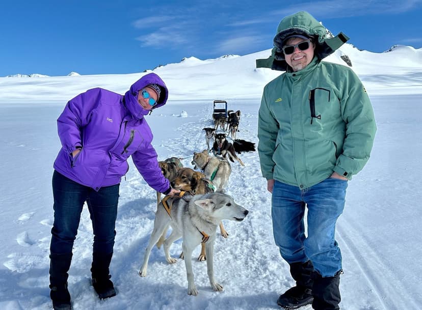 I Can Fly Twice As High- Our Helicopter Ride Up to the Glacier and Dog Kennel