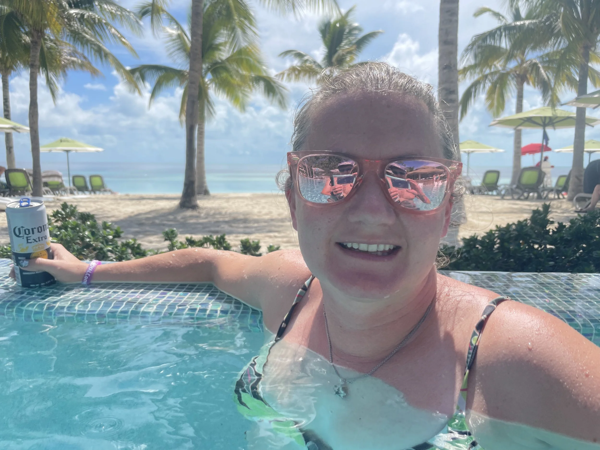 Emily Flury on a cruise